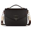 bugatti Ella Classic Bag da donna, borsa a tracolla in pelle sintetica, borsa a mano, marrone