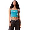 Calvin Klein Donna Canotta Woven Label Cami a Costine