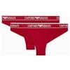 Emporio Armani Mezza Slip Donna, Rosso, L