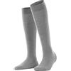 FALKE Donna Softmerino W Kh lana cotone al ginocchio tinta unita, Grigio Light Grey Melange 3830, 39-40