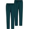 MISEMIYA - Pack 2 PCS - Pantaloni Unisex Vita Elastica Uniforme di Lavoro Clinica Ospedale