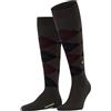 Burlington Edinburgh M Kh lana al ginocchio fantasia 1 paio, Calzini lunghi Uomo, Marrone Dark Brown 5235, 40-46