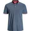 JACK & JONES JJEPAULOS POLO SS NOOS PLS, Polo-Shirt Uomo, Blu (Denim Blue Detail:PS), 5XL