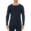 Fruit of The Loom Biancheria Intima Termica da Uomo Henley Riciclata (1 e 2 Confezioni), Navy, 4XL