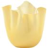 Vaso Venini Fazzoletto H24 cm - Colore Burro in Vetro di Murano