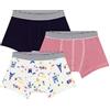 Petit Bateau Set di Boxer per Bambini in Cotone Stampato Parigi, Multicolore, 2 Anni