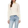 s.Oliver 2160850 Maglietta a Maniche Lunghe, Beige, 50 Donna