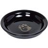Nobby Golden Cat - Ciotola per Il Latte in Ceramica, Diametro 14 x 2 cm, 0,1 l, Colore: Nero