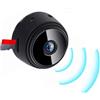 VBESTLIFE Mini Telecamera Wireless, Piccola Telecamera di Sicurezza HD 1080P con Supporto Magnetico, Batteria da 240 MAh per Monitoraggio Interno di Uffici Domestici (BLACK)