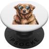 Golden Retriever Art Golden Retriever Ac Golden Retriever Decor Occhiali da sole divertenti Golden Retriever PopSockets PopGrip Adesivo