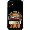 Jahrgang 2000 26. Geburtstag Awesome Custodia per iPhone 11 Grande da agosto 2000 26° compleanno frase 26 anni