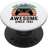 Level 45 Unlocked - Gamer Since Livello 45 Sbloccato - Gamer since PopSockets PopGrip Adesivo