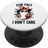 Halloween Funny I Do Not Care Ghost in S Halloween divertente divertente fatto io non mi importa fantasma con occhiali da sole PopSockets PopGrip Adesivo