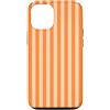 Elegant Geometric Vertical Lines Pattern Custodia per iPhone 12/12 Pro Simpatiche linee verticali estetiche a righe arancioni e pesca