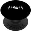 Humoristique Gamer Humour Geek Homme Drô Battito cardiaco geek umorismo giocatore uomo drole PopSockets PopGrip Adesivo