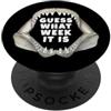 Mascella di squalo Shark Jaw Collector S Mascella di grande squalo bianco Guess what Week it is PopSockets PopGrip Adesivo