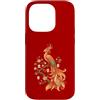 Birds of Mahjong Apparel Custodia per iPhone 14 Pro Piastrella decorativa Mahjong Phoenix Bird Cherry Blossoms Floral Lover