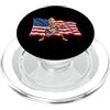 250 Years USA Tung Sahur Tees and Gifts Brainrot 4th July US Flag America Tung Sahur Electric Guitar PopSockets PopGrip per MagSafe