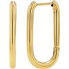 TOM TAILOR - Orecchini da Donna in Acciaio inox - Placcato Oro/Dorato - Creoli - TT-E0015