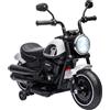 Altro Moto Elettrica per Bambini 18-36 Mesi con Rotelle e Fanale, 76x42x57 cm, Bianco