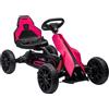 Altro Go Kart a Pedali per Bambini 3-8 Anni con Sedile Regolabile e Ruote in EVA, 100x