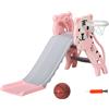 Altro Scivolo per Bambini 18-36 Mesi con Canestro da Basket Laterale, in Plastica, 133