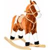 Altro Cavallo a Dondolo in Legno con Suono Animale Regalo Giocattolo per i Bambini, 74