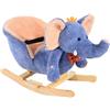 Altro Cavallo a Dondolo in Legno Elefante per i Bambini 60x33x45cm