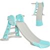 Altro Scivolo per Bambini da 18 Mesi Pieghevole con 3 Scalini e Canestro Basket, 140x8