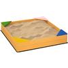 Altro Sabbiera per Bambini da 4 Posti in Legno di Abete con Design senza Fondo, 109x10