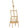 Altro Cavalletto da Pittore ad Altezza Regolabile con Cassetto, in Legno di Faggio, 43
