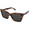 Saint Laurent SL 657 002 | Occhiali da Sole Graduati o Non Graduati | Prova Online | Plastica | Cat Eye, Ovali / Ellittici | Marrone, Havana | Adrialenti