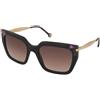 Carolina Herrera HER 0348/S 3H2/HA | Occhiali da Sole Graduati o Non Graduati | Plastica | Quadrati | Nero, Viola, Oro | Adrialenti