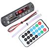 Bewinner Modulo Decodifica WMA MP3 Bluetooth, Display a 4 Colori, Supporto FM 5.0, USB, SD, AUX, 12V Wireless con Telecomando
