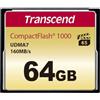 Transcend Compact Flash 1066x TS64GCF1000 Scheda di Memoria, 64 GB