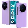 QJONSIU Cover Compatibile con VIVO X Fold 6, Antigraffio Ultra Sottile e PC Protezione Case-Purple