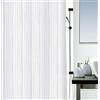 Spirella Tenda da Doccia Poliestere Raya 180x200 cm Bianca