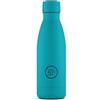 Cool Bottles - Borraccia Termica in Acciaio Inox - 350 ml -Vivid Turquoise - 25,10x7cm - Bottiglia Termica Ermetica - Bevande Fredde 36 Ore e Calde 18 Ore - Triple Parete -Cool Technology - Senza BPA