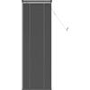 vidaXL Tenda oscurante regolabile grigio argento 150 x 40 cm, tende veneziane moderne in PVC, trattamento per finestre per interni che protegge dalla vista e con filtrazione della luce regolabile