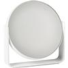 ZONE DENMARK Ume - Specchio ingranditore 5x, diametro 19 cm, altezza 19,5 cm, colore: Bianco