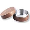 Mujiluxe Posacenere antivento in legno, posacenere con coperchio, antivento, antiodore, adatto per bar, uffici, soggiorni, feste (Argento)