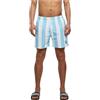 Urban Classics Pattern Swim Shorts Palm Uomo Bermuda Nero/Oliva 100% Poliestere