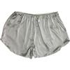 LSHARON Pantaloncini da notte da donna in 100% seta di gelso Biancheria intima Pantaloncini boxer, argento, Taglia unica