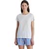 Noidinotte; more than pyjamas Noidinotte - Pigiama Donna in Cotone Leggero Estivo Top Girocollo e Pantalone Corto Articolo Stripes - S Azzurro