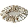 Lsharon, fascia da notte in 100% seta di gelso Beige
