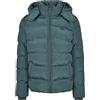 Urban Classics Hooded Puffer Jacket Uomo Giacca di mezza stagione nero 100% poliestere