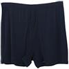 LSHARON Boxer da uomo in 100% seta di gelso, blu navy, XL