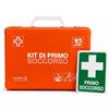 Generico Cassetta Pronto Soccorso Completa con Cartello Primo Soccorso | Conforme DM 388/2003 Allegato 2 | Kit Medico Aziendale fino a 2 Lavoratori | Cassetta Medica D.Lgs. 81/08