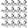 Lociban 12 Pezzi Mollette Chiudi Sacchetti, Clip Multiuso In Metallo | Sigillo Per Alimenti In Acciaio Inox Per Biscotti, Pane, Caffè, Snack Bags, Foto, Home Office Supply (Argento)