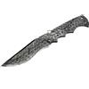 LAMA COLTELLO FAI DA TE GREZZO BLANK BLADE LAMA FISSA CACCIA ACCIAIO DAMASCO